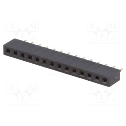 10 pcs : DS1026-01-1*14S8BV - Socket, pin strips, female, PIN: 14, straight, 2mm, THT, 1x14, L2.7mm