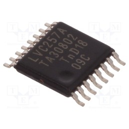10 pcs : 74LVC257APW,112 - IC: digital, multiplexer, Ch: 4, IN: 2, CMOS,TTL, SMD, TSSOP16, LVC