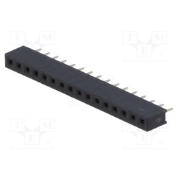 10 pcs : DS1026-01-1*16S8BV - Socket, pin strips, female, PIN: 16, straight, 2mm, THT, 1x16, L2.7mm