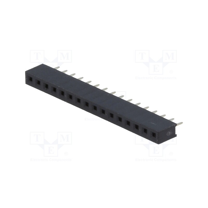 10 pcs : DS1026-01-1*16S8BV - Socket, pin strips, female, PIN: 16, straight, 2mm, THT, 1x16, L2.7mm