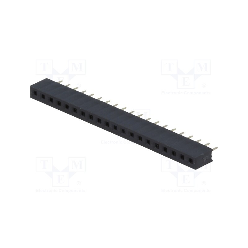 10 pcs : DS1026-01-1*20S8BV - Socket, pin strips, female, PIN: 20, straight, 2mm, THT, 1x20, L2.7mm