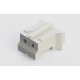 200 pcs - EDAC Female Crimp Connector Housing, 2mm Pitch, 2 Way, 1 Row