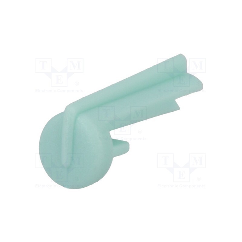 10 pcs : A1105005 - Pointer, plastic, aquamarine, push-in, arrow, A10