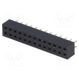 10 pcs : DS1026-05-2*13S8BV - Socket, pin strips, female, PIN: 26, straight, 2mm, THT, 2x13, L2.7mm