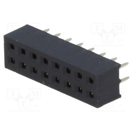 10 pcs : DS1026-05-2*8S8BV - Socket, pin strips, female, PIN: 16, straight, 2mm, THT, 2x8, L2.7mm