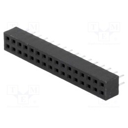 10 pcs : DS1026-05-2X16S8BV - Socket, pin strips, female, PIN: 32, straight, 2mm, THT, 2x16, L2.7mm