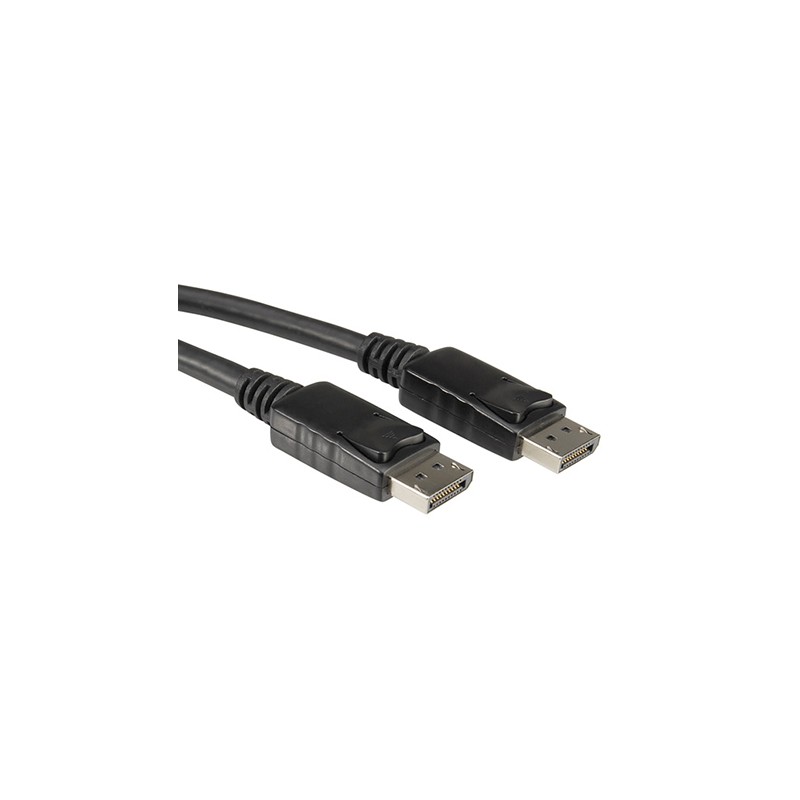 1 pcs - Roline Male DisplayPort to Male DisplayPort, PVC Cable, 1m