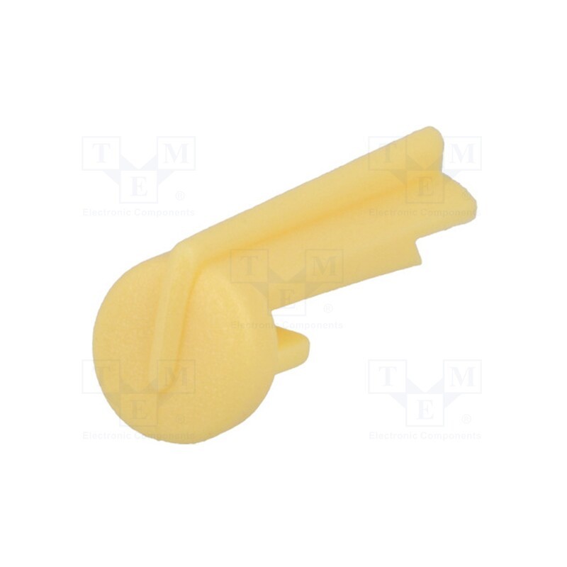 10 pcs : A1105004 - Pointer, plastic, yellow, push-in, arrow, A10