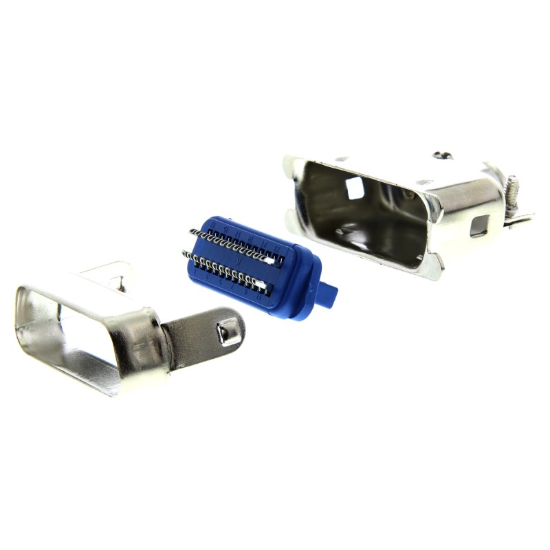 1 pcs - ASSMANN WSW Male 24 Pin Straight SCSI Connector 2.16mm Pitch