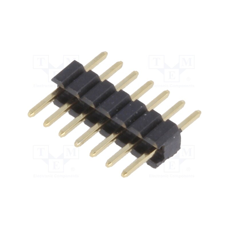 20 pcs : DS1031-01-1*7P8BV3-1 - Pin header, pin strips, male, PIN: 7, straight, 1.27mm, THT, 1x7