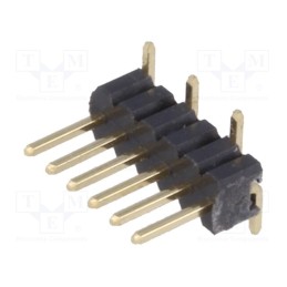 20 pcs : DS1031-03-1*6P8BS311-3A - Pin header, pin strips, male, PIN: 6, vertical, 1.27mm, SMT, 1x6
