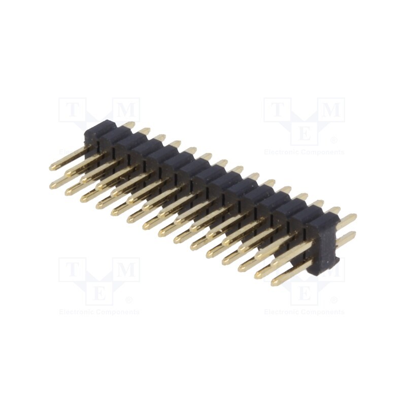 20 pcs : DS1031-06-2*15P8BV41-3A - Pin header, pin strips, male, PIN: 30, straight, 1.27mm, THT, 2x15