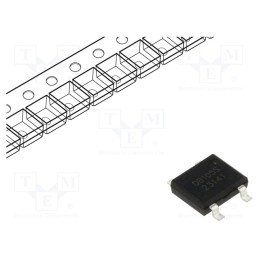 20 pcs : DB105STR - Bridge rectifier: single-phase, Urmax: 600V, If: 1A, Ifsm: 45A, DBS