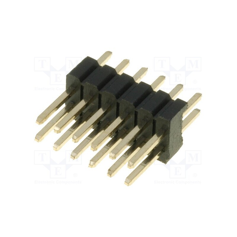 20 pcs : DS1031-06-2*6P8BV-4-1 - Pin header, pin strips, male, PIN: 12, straight, 1.27mm, THT, 2x6