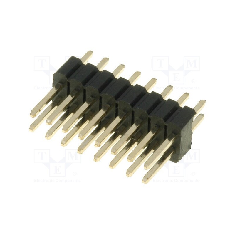 20 pcs : DS1031-06-2*8P8BV41-3A - Pin header, pin strips, male, PIN: 16, straight, 1.27mm, THT, 2x8