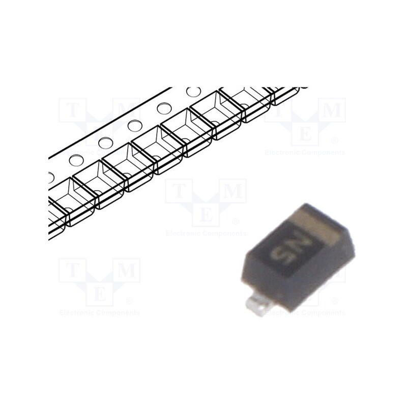 20 pcs : PESD24VS1UB,115 - Diode: TVS, 160W, 27V, 3A, unidirectional, SOD523, max.150°C
