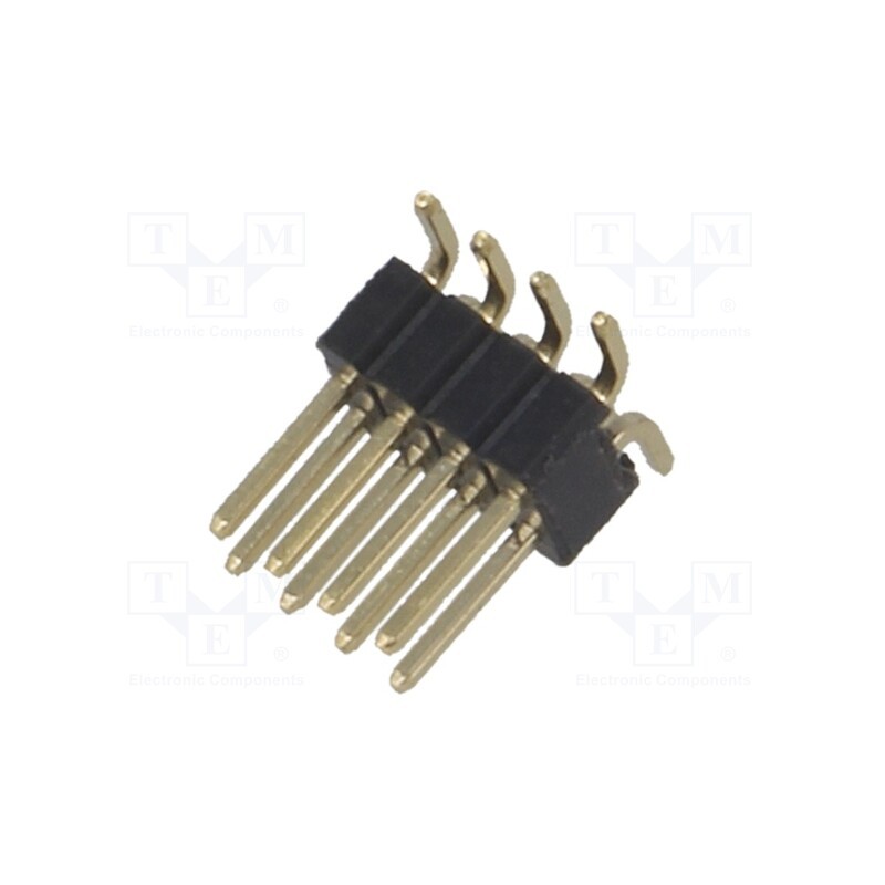 20 pcs : DS1031-08-2*4P8BS41XT-3A - Pin header, pin strips, male, PIN: 8, vertical, 1.27mm, SMT, 2x4