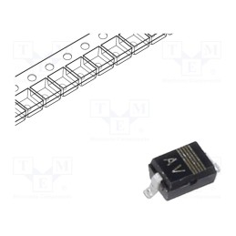 20 pcs : PESD5V0S1UA,115 - Diode: TVS, 6.8V, unidirectional, SOD323, Features: ESD protection