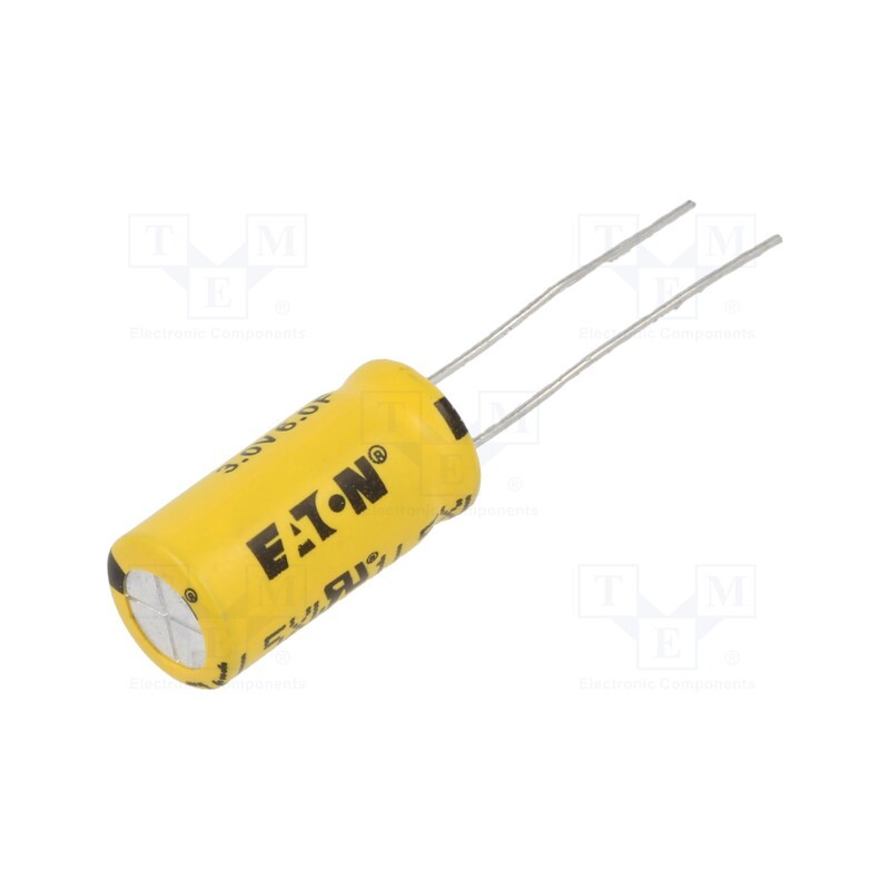 10 pcs : TV1020-3R0605-AP - Supercapacitor, THT, 6F, 3VDC, -10÷30%, Body dim: Ø10.5x22.3mm