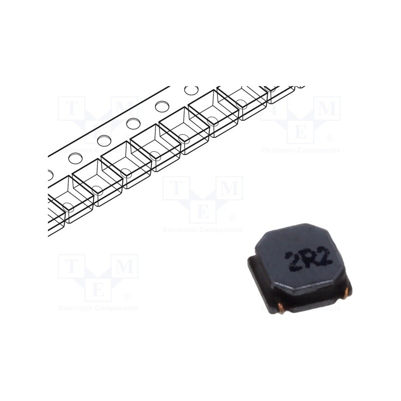10 pcs : 45224C - Inductor: wire, SMD, 220uH, 500mA, 1.55Ω, ±20%, 7.3x7.3x3.55mm, 4500