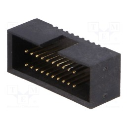 10 pcs : DS1031-16-20V8B - Socket, IDC, male, PIN: 20, straight, THT, gold flash