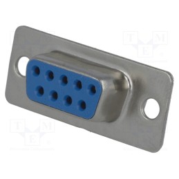 20 pcs : DS1033-09FUNSISS-CT - D-Sub, PIN: 9, plug, female, for cable, soldering, 5A