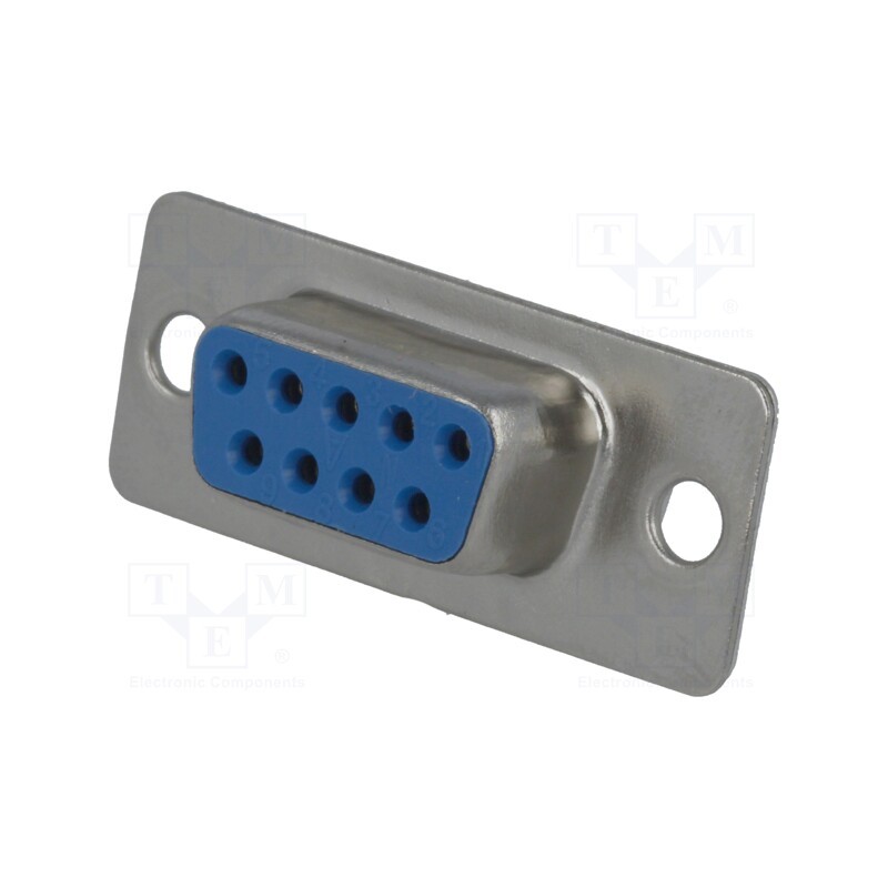 20 pcs : DS1033-09FUNSISS-CT - D-Sub, PIN: 9, plug, female, for cable, soldering, 5A