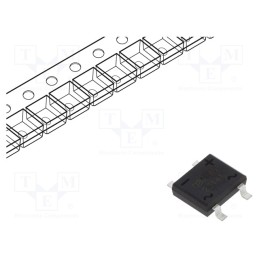 20 pcs : DB107STR - Bridge rectifier: single-phase, Urmax: 1kV, If: 1A, Ifsm: 45A, DBS
