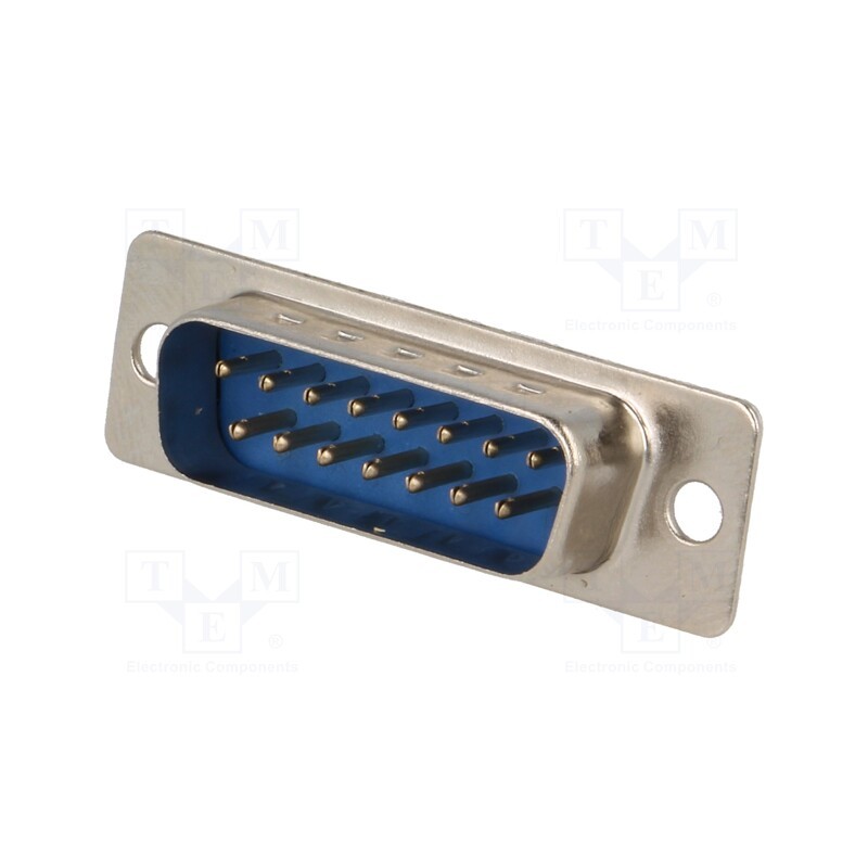 20 pcs : DS1033-15MUNSISS - D-Sub, PIN: 15, plug, male, for cable, soldering, 5A