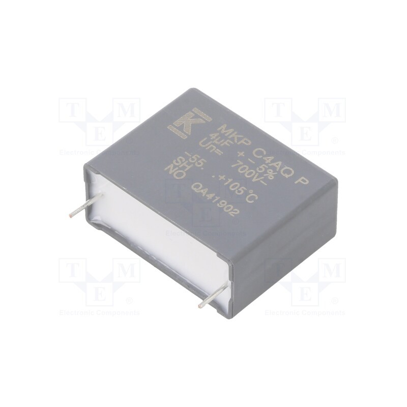 10 pcs : C4AQJBU4400P1XJ - Capacitor: polypropylene, DC-Link, 4uF, ESR: 14.2mΩ, THT, ±5%, 7.5A