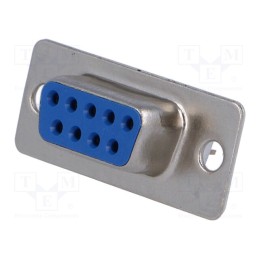 10 pcs : DS1034-09FUNSISS - D-Sub, PIN: 9, socket, female, straight, THT, 5A, 15mΩ