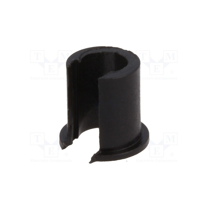 50 pcs : A1300040 - Adapter, thermoplastic, Øshaft: 4mm, black, Shaft: smooth