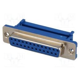 10 pcs : DS1036-25FPU2PX-YT - D-Sub, PIN: 25, plug, female, for ribbon cable, IDC, UNC 4-40