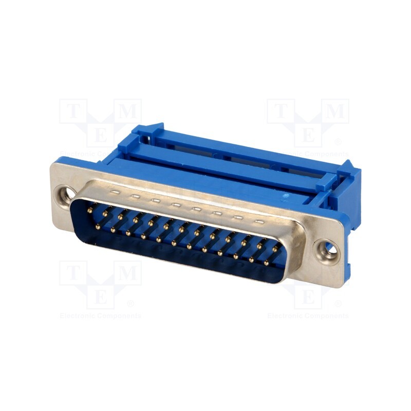 10 pcs : DS1036-25MPUSIPX-YT - D-Sub, PIN: 25, plug, male, for ribbon cable, IDC, UNC 4-40, 1.27mm