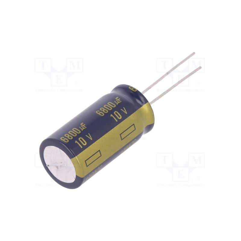 10 pcs : EEUFC1A682 - Capacitor: electrolytic, low ESR, THT, 6800uF, 10VDC, Ø16x31.5mm