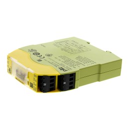 1 pcs - Pilz Dual-Channel Emergency Stop, Light Beam/Curtain, Safety Switch/Interlock Safety Relay, 48 - 240V ac/dc, 2