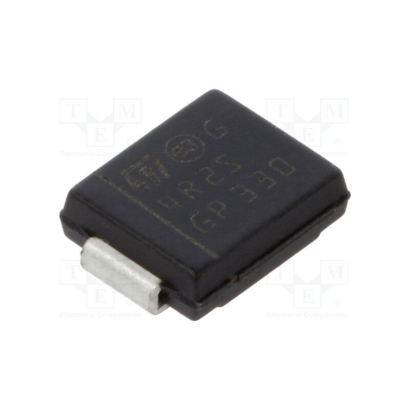 10 pcs : STTH4R02S - Diode: rectifying, SMD, 200V, 4A, 16ns, SMC, Ufmax: 0.76V, Ifsm: 70A