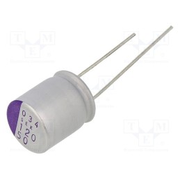 10 pcs : 50SEK120M - Capacitor: polymer, 120uF, 50VDC, SEK, THT, ±20%, -55÷125°C, 1000h