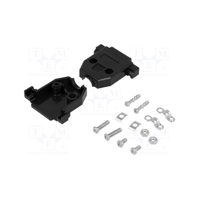 20 pcs : DS1045-15BP1S1 - Enclosure: for D-Sub connectors, D-Sub 15pin,D-Sub HD 26pin