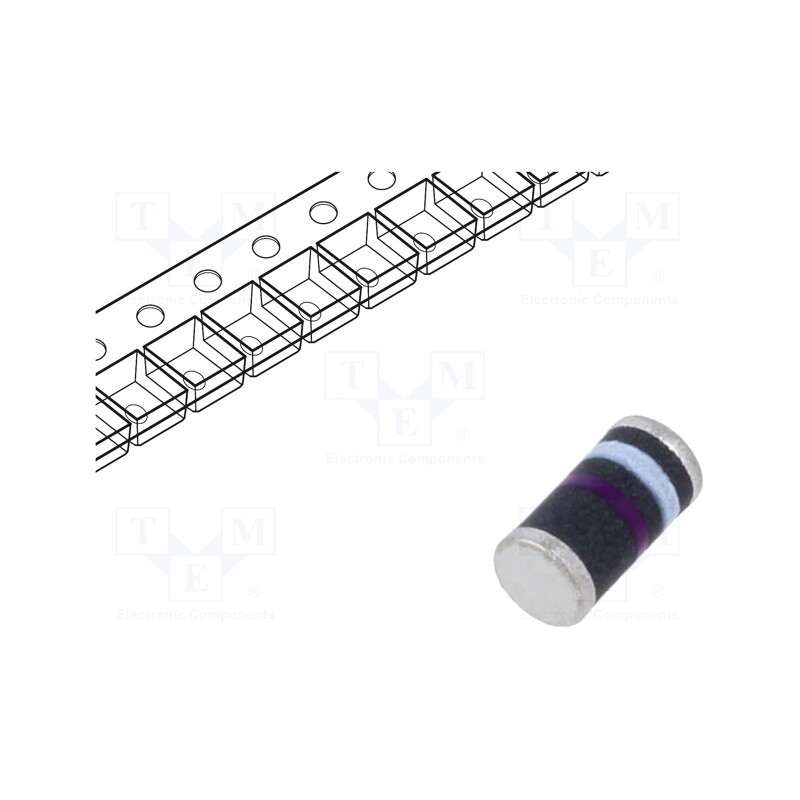 20 pcs : GL41M-E3/96 - Diode: rectifying, SMD, 1kV, 1A, DO213AB, Ufmax: 1.2V, Ifsm: 30A
