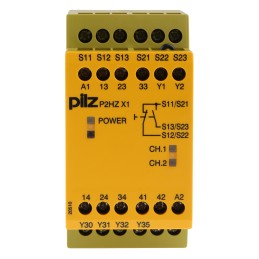 1 pcs - Pilz Single/Dual-Channel Two Hand Control Safety Relay, 24V dc, 3 Safety Contacts
