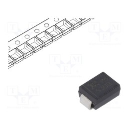 20 pcs : S3DB-13-F - Diode: rectifying, SMD, 200V, 3A, SMB, Ufmax: 1.15V, Ifsm: 100A