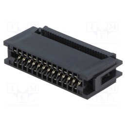 10 pcs : DS1064-260B - Card edge, PIN: 26, IDC, for ribbon cable, 1.27mm, gold flash