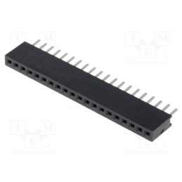 10 pcs : DS1065-01-1*20S8BV - Socket, pin strips, female, PIN: 20, straight, 1.27mm, THT, 1x20
