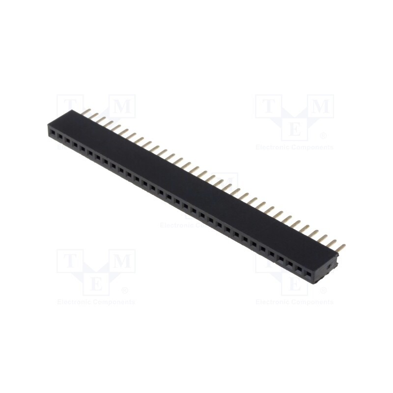 10 pcs : DS1065-01-1*32S8BV - Socket, pin strips, female, PIN: 32, straight, 1.27mm, THT, 1x32