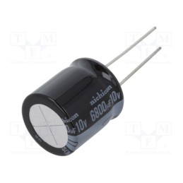 10 pcs : URS1A682MHD - Capacitor: electrolytic, THT, 6800uF, 10VDC, Ø18x20mm, Pitch: 7.5mm