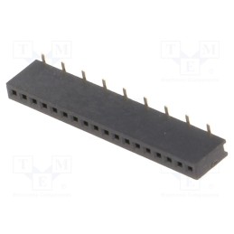 10 pcs : DS1065-02-1*18S8BS1 - Socket, pin strips, female, PIN: 18, straight, 1.27mm, SMT, 1x18