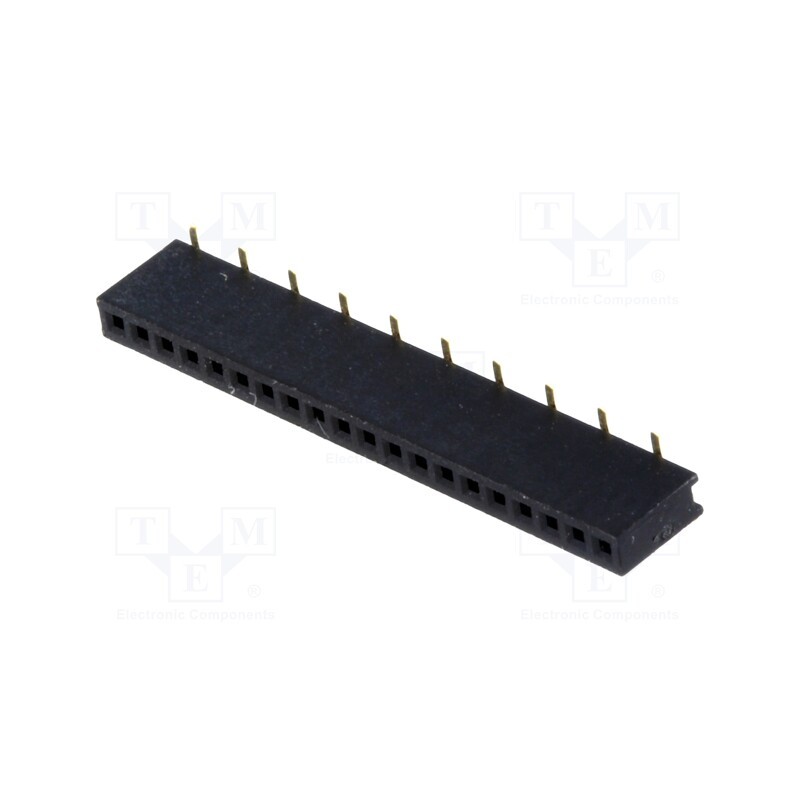 10 pcs : DS1065-02-1*20S8BS1 - Socket, pin strips, female, PIN: 20, straight, 1.27mm, SMT, 1x20