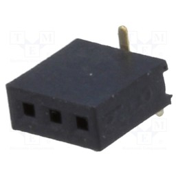 20 pcs : DS1065-02-1*3S8BS - Socket, pin strips, female, PIN: 3, straight, 1.27mm, SMT, 1x3, 1A
