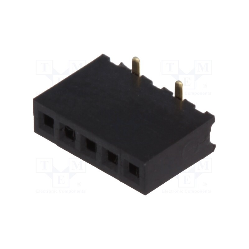 20 pcs : DS1065-02-1*5S8BS1 - Socket, pin strips, female, PIN: 5, straight, 1.27mm, SMT, 1x5, 1A